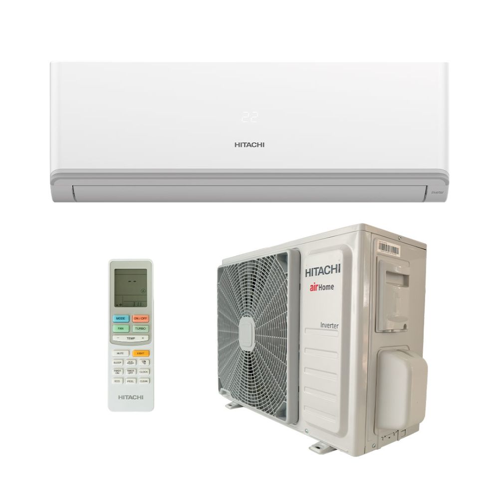 Ar-condicionado Split Hi Wall - Inverter R-32 - Hitachi - Air Home 600 - 9.000 BTUs - Frio - 220V Monofásico