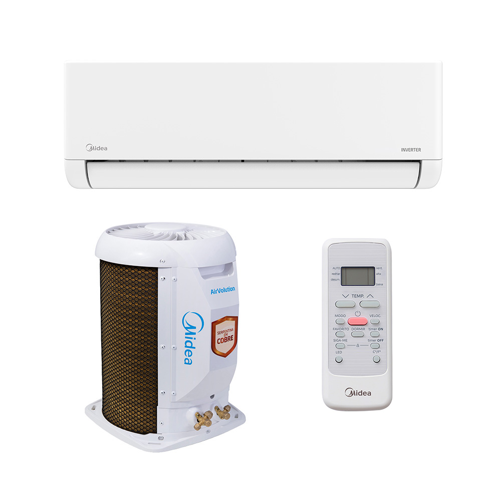Ar Condicionado Split Hi Wall - Inverter R-32 - Lite - Midea - 9.000 BTUs - Frio - 220V Monofásico